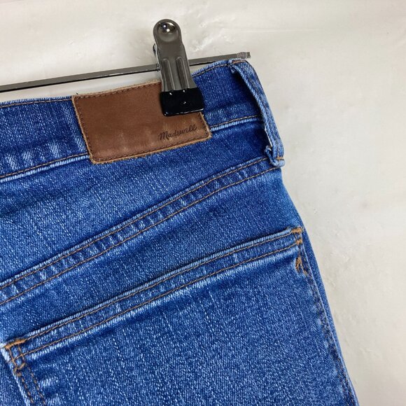 Madewell Womens Sz 29 High Rise Skinny Crop Jeans Blue Stretch Denim - Picture 6 of 8